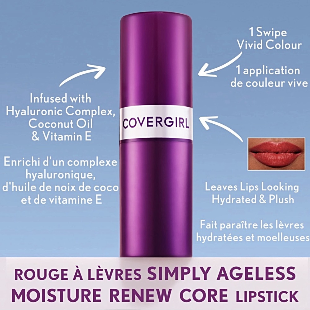 🆕 COVERGIRL Simply Ageless Lipsticks